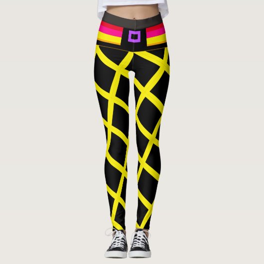 Gestreepte Leggings (Voorkant)
