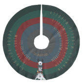 Gestreepte Leuke Ezel Llama Schaap  woorden Kerstboom Rok (Voorkant)