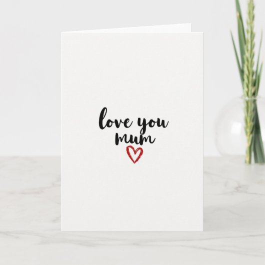 Gestreepte Liefde Voor Jou Moeder Kaart (Voorkant)