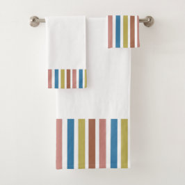 Gestreepte lijnen bad handdoek