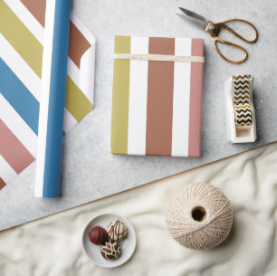 Gestreepte lijnen cadeaupapier