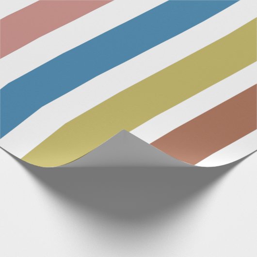 Gestreepte lijnen cadeaupapier (Hoek)