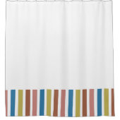 Gestreepte lijnen douchegordijn (Voorkant)