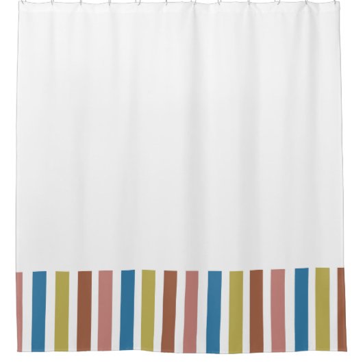 Gestreepte lijnen douchegordijn (Voorkant)
