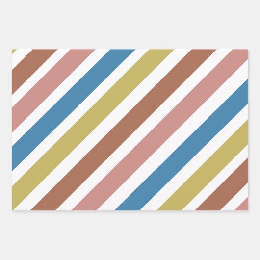 Gestreepte lijnen inpakpapier vel (Voorkant 3)