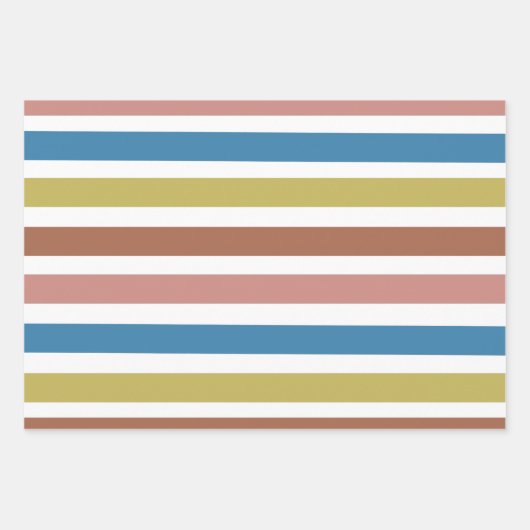 Gestreepte lijnen inpakpapier vel (Voorkant 2)