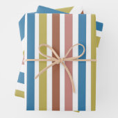 Gestreepte lijnen inpakpapier vel (In situ)