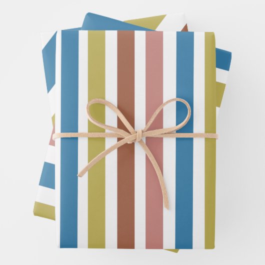 Gestreepte lijnen inpakpapier vel (In situ)
