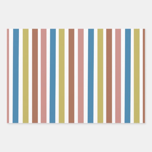 Gestreepte lijnen inpakpapier vel (Voorkant)