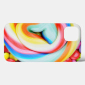 Gestreepte lipop en veelkleurige moerassen Case-Mate iPhone case (Achterkant (horizontaal))