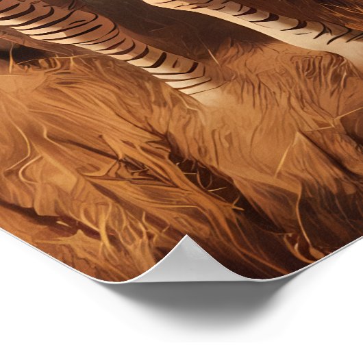 Gestreepte Majesteit: Zebra kudde in droog gras Poster (Hoek)