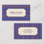 Gestreepte mammie Calling Cards Contactkaartje (Voorkant / Achterkant)