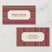 Gestreepte mammie Calling Cards Contactkaartje (Voorkant / Achterkant)