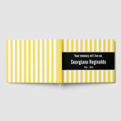 Gestreepte Memorial Guestbook Gastenboek (Volledig)