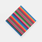 Gestreepte Mexicaanse sarape servetten (Hoek)