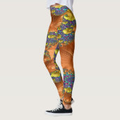 Gestreepte minion 9 leggings (Links)