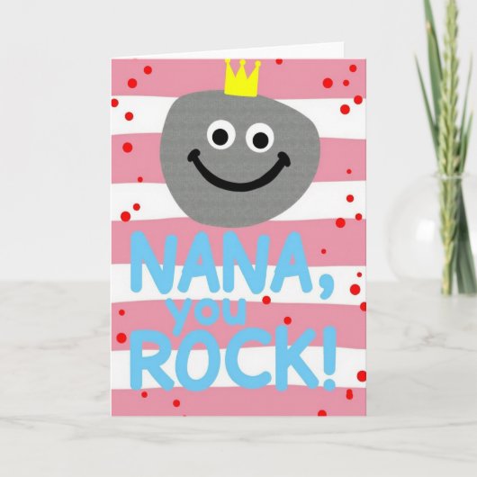 Gestreepte Moederdag Confetti Kaart (Voorkant)