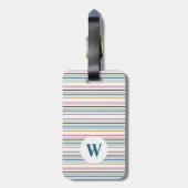 Gestreepte Monogram Bagage Labels (Achterkant verticaal)