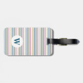 Gestreepte Monogram Bagage Labels (Achterkant horizontaal)