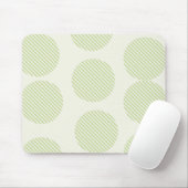 gestreepte mousepad met cirkelvormig patroon muismat (Met muis)