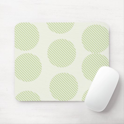 gestreepte mousepad met cirkelvormig patroon muismat (Met muis)