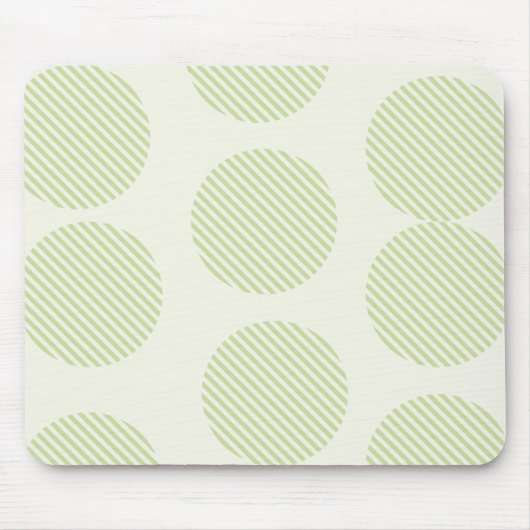 gestreepte mousepad met cirkelvormig patroon muismat (Voorkant)