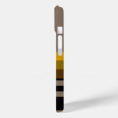 Gestreepte naam initialen Case-Mate iPhone case (Achterkant / Links)