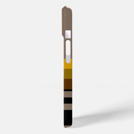 Gestreepte naam initialen Case-Mate iPhone case (Achterkant / Links)
