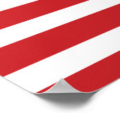 Gestreepte Nautische verankering Poster (Hoek)