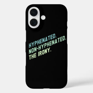 Gestreepte Niet-gestreepte De Ironie Grappige Quot iPhone 16 Hoesje