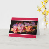 Gestreepte orchidee kaart (Gele Bloem)