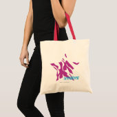 Gestreepte Paars 4 Tote Bag (Voorkant (product))