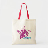 Gestreepte Paars 4 Tote Bag (Voorkant)