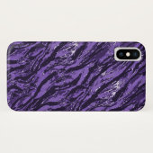 Gestreepte Paarse Camo Case-Mate iPhone Case (Achterkant (horizontaal))
