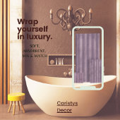 Gestreepte Paarse Mauve Bad Handdoek