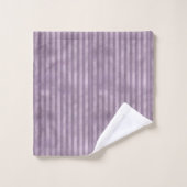Gestreepte Paarse Mauve Bad Handdoek (Wasdoekje)