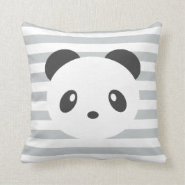 Gestreepte panda kussen
