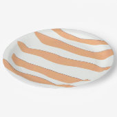 Gestreepte papieren Borden Papieren Bordje (Gekanteld)
