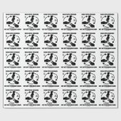 Gestreepte papierschaar, niet alleen een kinderspe cadeaupapier (Vlak)