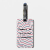 Gestreepte patroon 2 bagagelabel (Achterkant verticaal)