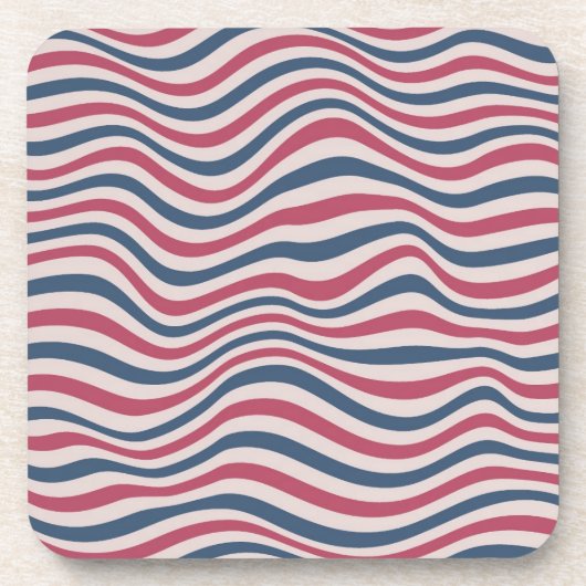 Gestreepte patroon 2 bier onderzetter (Voorkant)