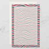 Gestreepte patroon 2 briefpapier (Voorkant / Achterkant)