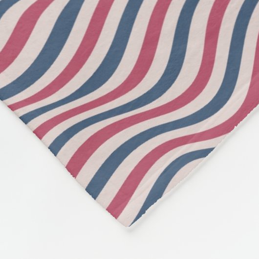 Gestreepte patroon 2 fleece deken (Hoek)