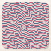 Gestreepte patroon 2 kartonnen onderzetters (Voorkant)