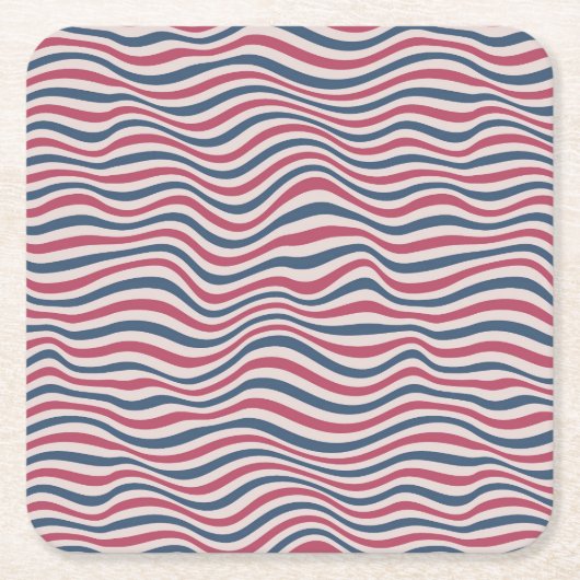 Gestreepte patroon 2 kartonnen onderzetters (Voorkant)