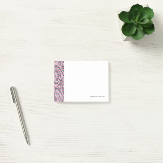 Gestreepte patroon 2 post-it® notes (Kantoor)