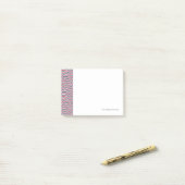 Gestreepte patroon 2 post-it® notes (Op bureau)
