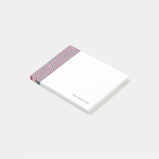 Gestreepte patroon 2 post-it® notes (Schuin)