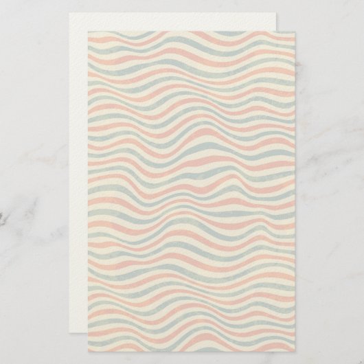 Gestreepte patroon briefpapier (Voorkant / Achterkant)