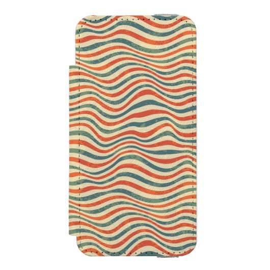 Gestreepte patroon incipio iPhone portemonnee hoesje (Voorkant Agenda)